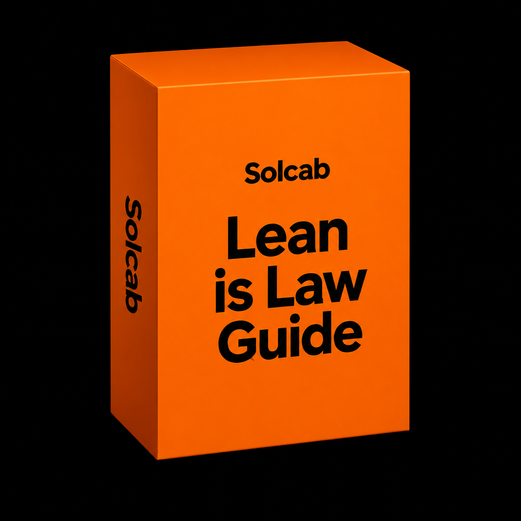 Solcab - "Lean is Law" Guide
